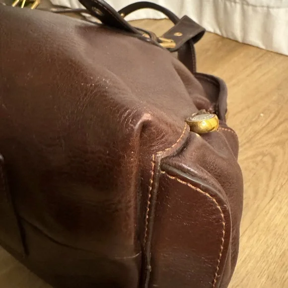 Vintage Marc Jacob Brown Patti Satchel Leather Bag - Picture 15 of 16